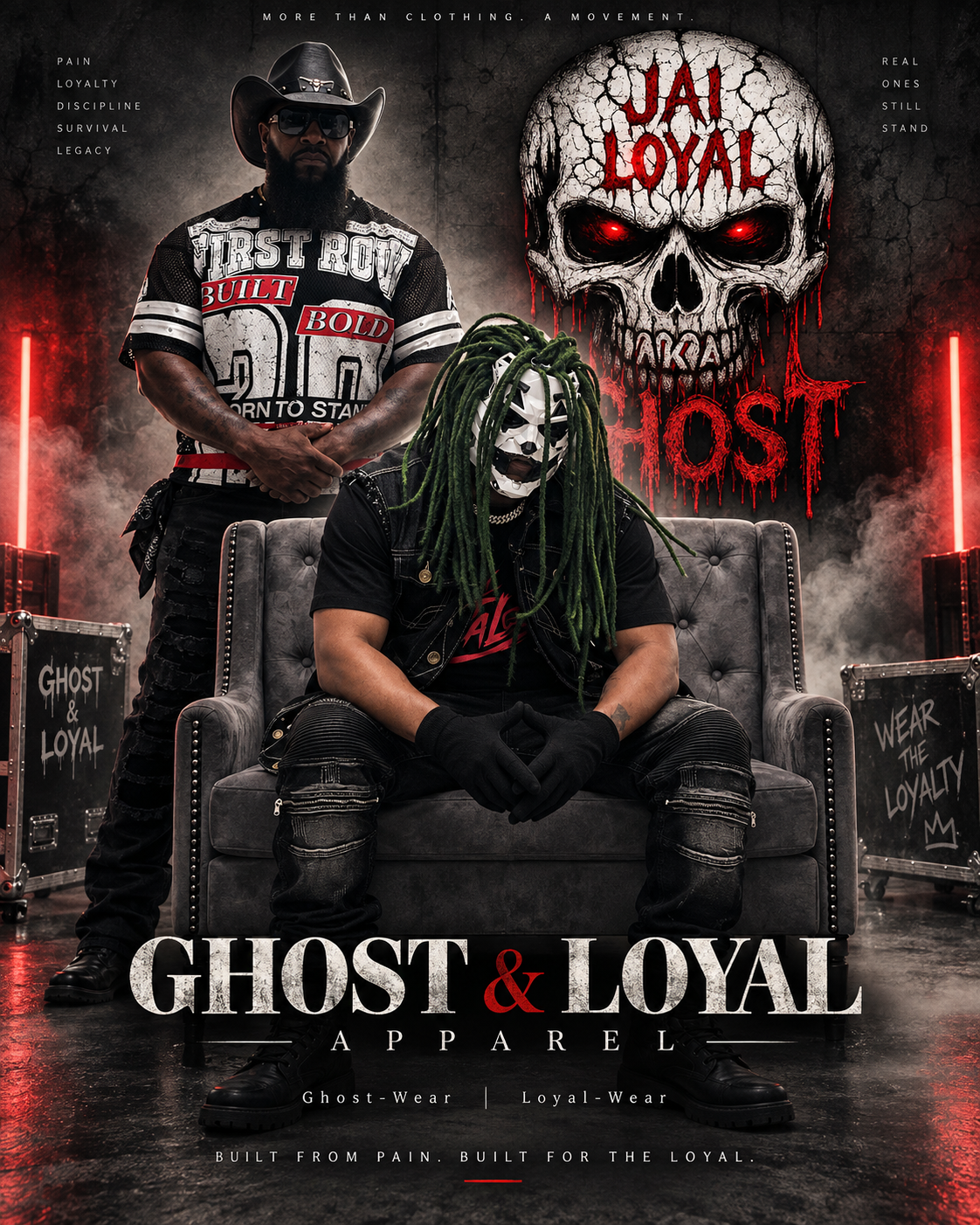 Ghost and Loyal Apparel artwork featuring Jai Loyal and Jai Ghost
