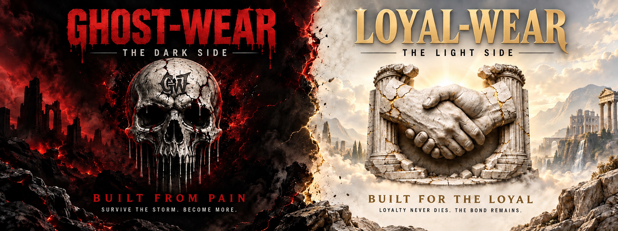 Ghost-Wear and Loyal-Wear apparel collection artwork