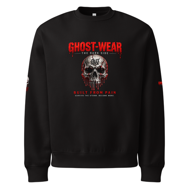 Black GHOST-WEAR heavyweight sweatshirt