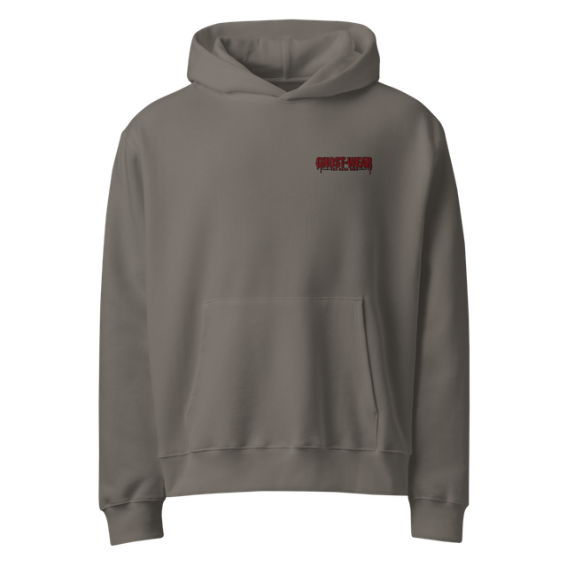 Grey GHOST-WEAR essential hoodie