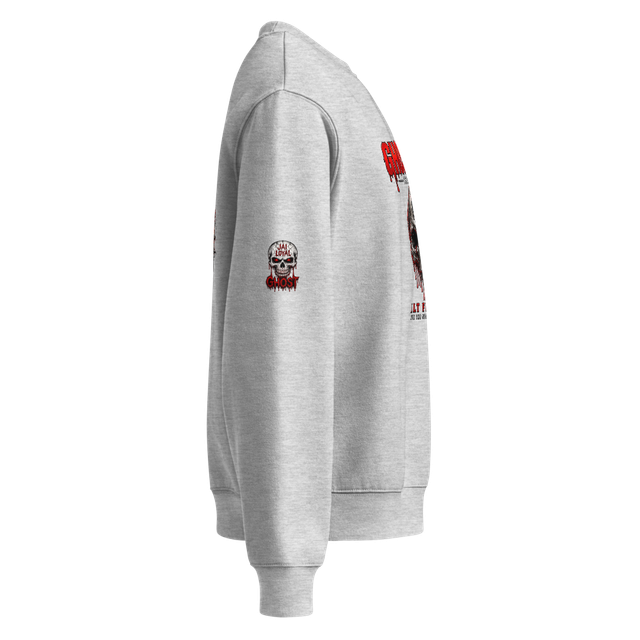 Grey GHOST-WEAR oversized sweatshirt